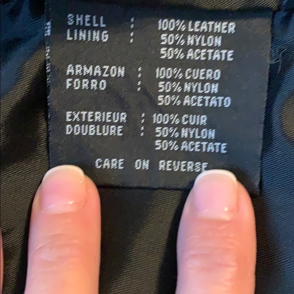 Black leather jacket, size M - Picture 6 of 6